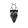 Sexy Kiss 246 body et ruban de satin - noir