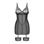 Nuites nuisette et string - Noirs