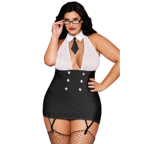 Costume grande taille femme d'affaire 2 pièces - DG13702XCOS Costume grande taille femme d'affaire 2 pièces - DG13702XCOS
