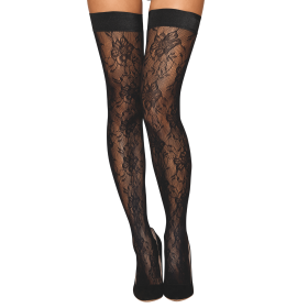 Bas autofixant fantaisie noir - DG0543BLK Bas autofixant fantaisie noir - DG0543BLK