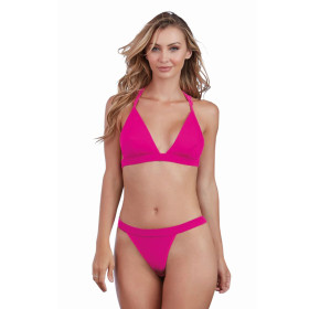 Ensemble magenta jersey et dentelle - DG11074MAG Ensemble magenta jersey et dentelle - DG11074MAG