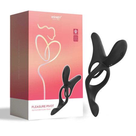 PLEASURE PIVOT Vibromasseur pour couples contrôlé par application - Bleu