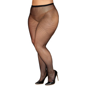 Collant résille grande taille fine maille noir - DG0542XBLK Collant résille grande taille fine maille noir - DG0542XBLK
