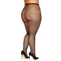Collant résille grande taille fine maille noir - DG0542XBLK