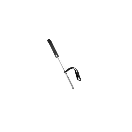 Cravache Métal Courte mèche Longue Noir
