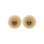 Paire de cache-tétons piercing barre demi-anneau diamant peau claire - XP008C