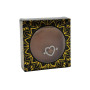 Paire de cache-tétons piercing barre coeur faux diamant peau foncée - XP004F