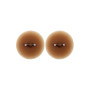 Paire de cache-tétons piercing barre faux diamant peau métisse - XP001M