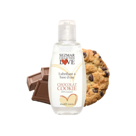 Lubrifiant à base d'eau 100% naturel Chocolat Cookie 90 ml - SEZ088