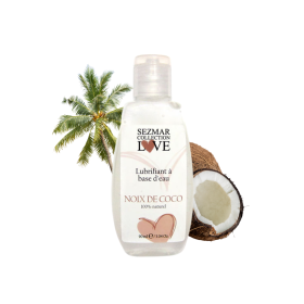 Lubrifiant à base d'eau 100% naturel Noix de Coco 90 ml - SEZ087