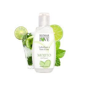 Lubrifiant à base d'eau 100% naturel Mojito 90 ml - SEZ084 Lubrifiant à base d'eau 100% naturel Mojito 90 ml - SEZ084