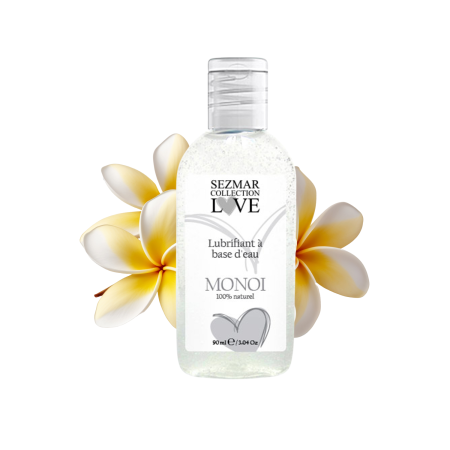 Lubrifiant à base d'eau 100% naturel Monoï 90 ml - SEZ085