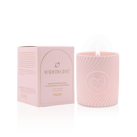 Bougie de massage Rose 220 ml - Martini au litchi