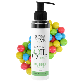 Huile de massage comestible bubble gum 100ml - SEZ051A Huile de massage comestible bubble gum 100ml - SEZ051A
