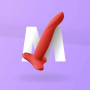 Limba Flex M - Dildo pliable - Flashy corail
