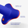 Limba Flex S - Dildo pliable - Bleu électrique