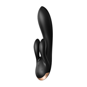 Vibromasseur rabbit Satisfyer Double Flex Connect Noir Vibromasseur rabbit Satisfyer Double Flex Connect Noir