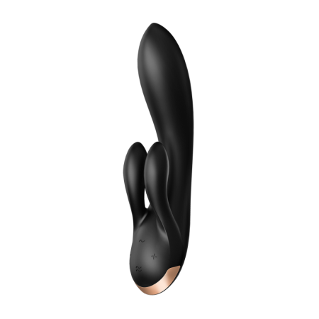 Vibromasseur rabbit Satisfyer Double Flex Connect Noir