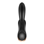 Vibromasseur rabbit Satisfyer Double Flex Connect Noir