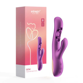 Gem vibromasseur rabbit avec capteurs de pression et application Violet Gem vibromasseur rabbit avec capteurs de pression et application Violet