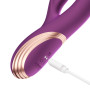 Gem vibromasseur rabbit avec capteurs de pression et application Violet