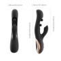 Gem vibromasseur rabbit avec capteurs de pression et application Noir