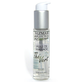 Huile de massage professionnelle Thé Vert 100% naturelle 50 ml - SEZ096 Huile de massage professionnelle Thé Vert 100% naturelle 50 ml - SEZ096