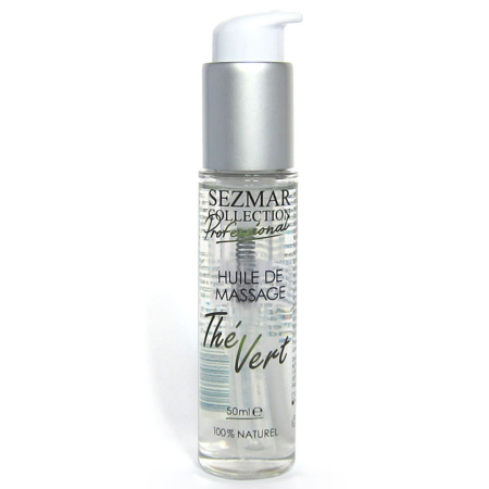 Huile de massage professionnelle Thé Vert 100% naturelle 50 ml - SEZ096