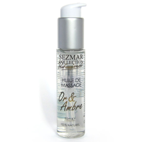 Huile de massage professionnelle Or  Ambre 100% naturelle 50 ml - SEZ094 Huile de massage professionnelle Or  Ambre 100% naturelle 50 ml - SEZ094