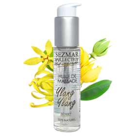 Huile de massage professionnelle Ylang Ylang 100% naturelle 50 ml - SEZ091 Huile de massage professionnelle Ylang Ylang 100% naturelle 50 ml - SEZ091
