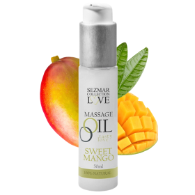 Huile de massage comestible mangue 50ml - SEZ064