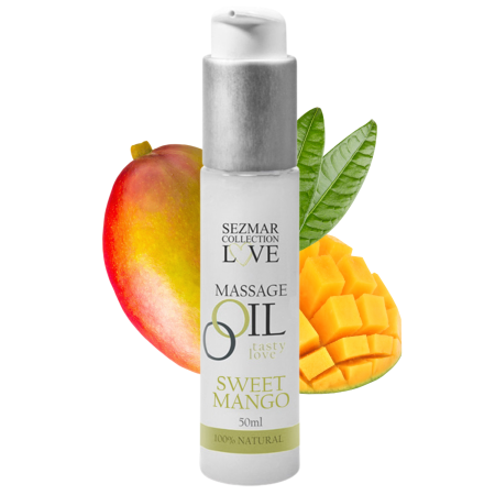 Huile de massage comestible mangue 50ml - SEZ064