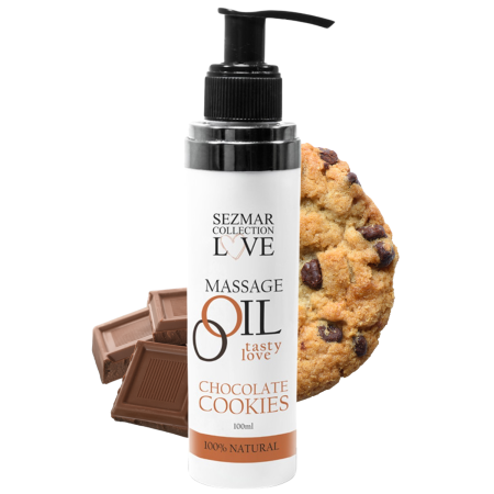 Huile de massage comestible cookie chocolat 100ml - SEZ002A