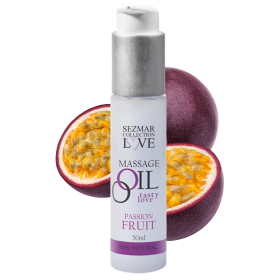 Huile de massage comestible Fruit de la passion 50ml - SEZ052 Huile de massage comestible Fruit de la passion 50ml - SEZ052