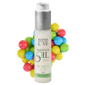 Huile de massage comestible bubble gum 50ml - SEZ051