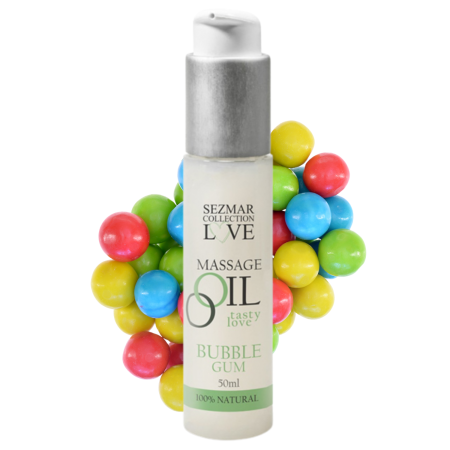 Huile de massage comestible bubble gum 50ml - SEZ051