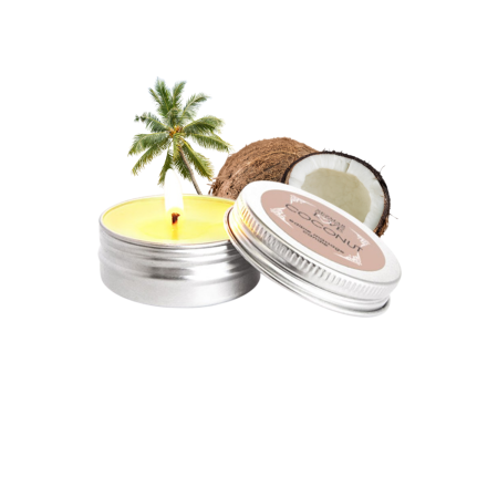 Mini Bougie de massage Noix de coco 30ml - SEZ077