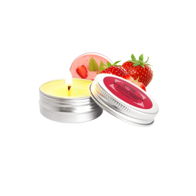 Mini Bougie de massage mousse de fraise 30ml - SEZ072 Mini Bougie de massage mousse de fraise 30ml - SEZ072