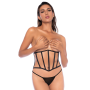 Serre taille et string noir - MAL2789BLK