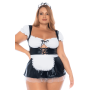 Costume sexy soubrette grande taille 3 pièces - MAL60043XASHW