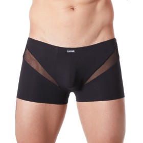 Boxer noir sexy avec fine résille en V - LM805-67BLK Boxer noir sexy avec fine résille en V - LM805-67BLK