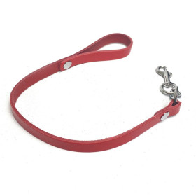 Laisse courte cuir Rouge Laisse courte cuir Rouge
