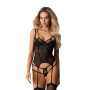 Arrowel corset et string - Noir