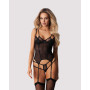 Arrowel corset et string - Noir
