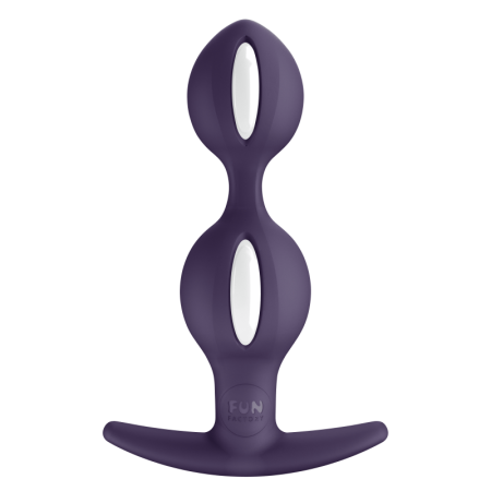 B Balls duo - Plug - Violet et blanc
