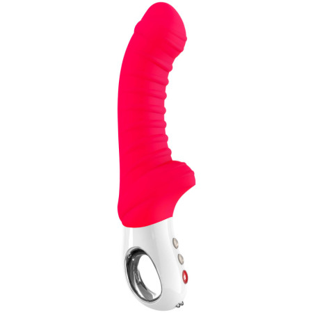 Tiger - Vibromasseur strié - Rouge indien