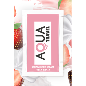 Dosette lubrifiant à base d'eau saveur fraise à la crème 6 ML - D-230599 Dosette lubrifiant à base d'eau saveur fraise à la crème 6 ML - D-230599