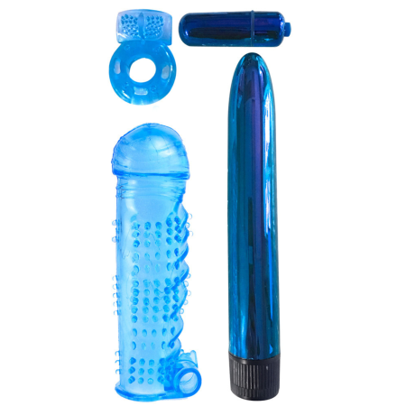 Coffret 4 sextoys bleu Classix - R545120