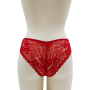 Culotte rouge en dentelle avec nœud en satin - PF09LRED