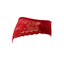 Culotte rouge en dentelle avec nœud en satin - PF09LRED